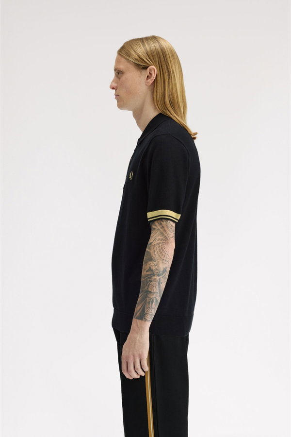 Fred Perry Erkek Polo Yaka T-shirt SIYAH