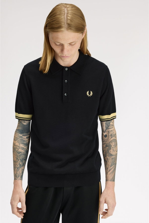 Fred Perry Erkek Polo Yaka T-shirt SIYAH