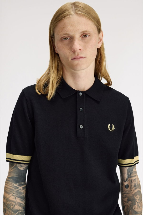 Fred Perry Erkek Polo Yaka T-shirt SIYAH