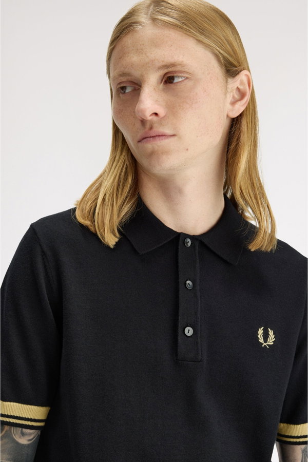 Fred Perry Erkek Polo Yaka T-shirt SIYAH