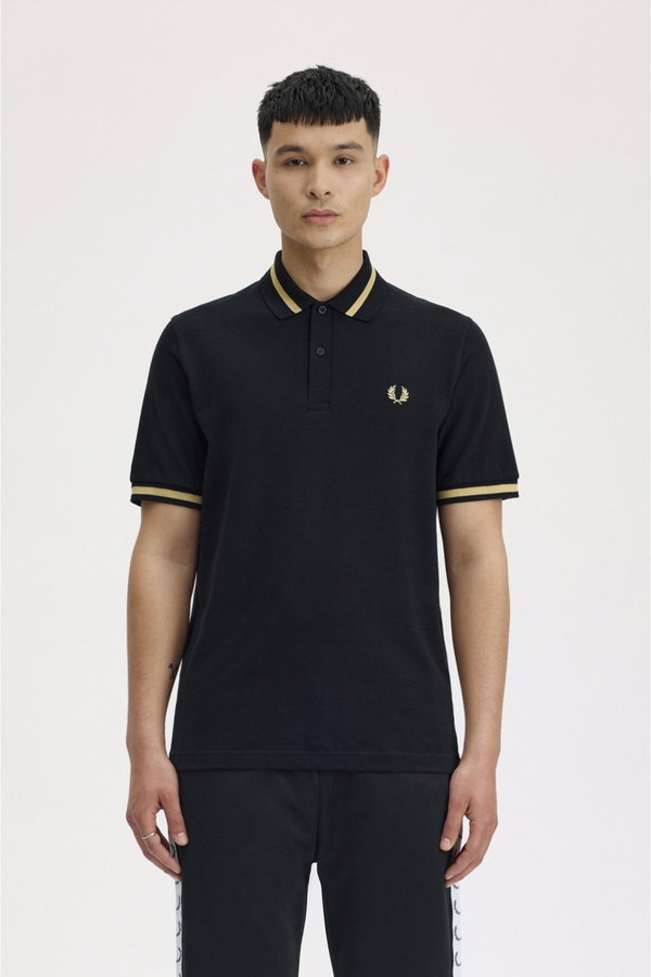 Fred Perry Erkek Polo Yaka T-shirt SIYAH