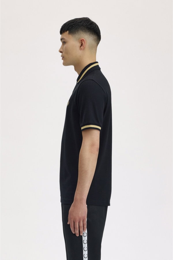 Fred Perry Erkek Polo Yaka T-shirt SIYAH