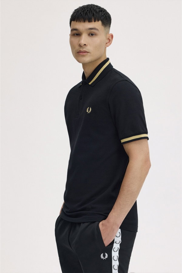 Fred Perry Erkek Polo Yaka T-shirt SIYAH