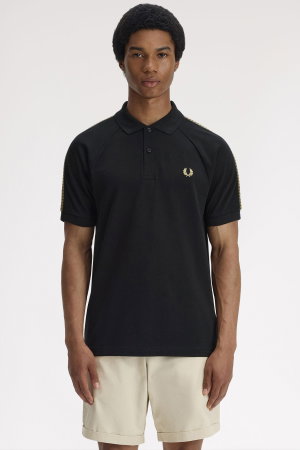 Fred Perry Erkek Polo Yaka T-shirt SIYAH