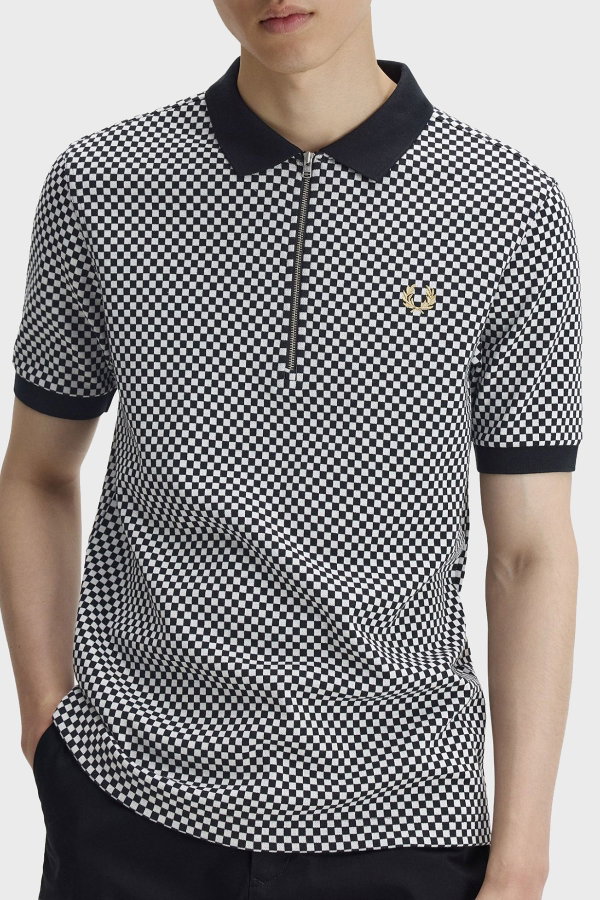 Fred Perry Erkek Polo Yaka T-shirt SIYAH