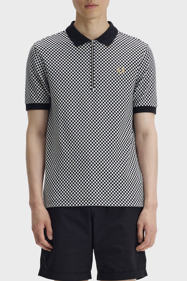 Fred Perry Erkek Polo Yaka T-shirt SIYAH