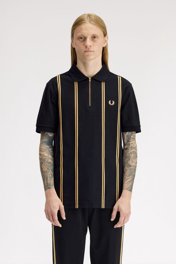 Fred Perry Erkek Polo Yaka T-shirt SIYAH