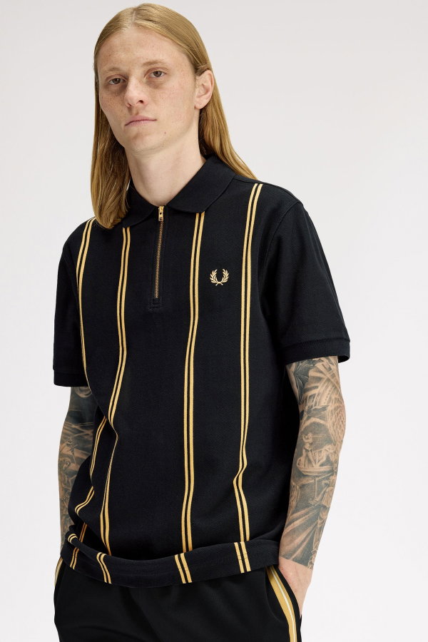 Fred Perry Erkek Polo Yaka T-shirt SIYAH