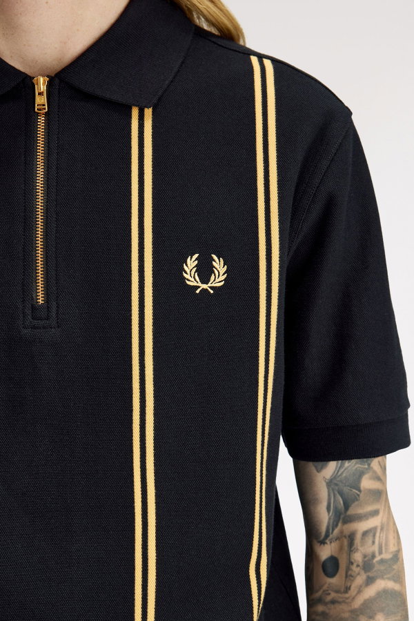 Fred Perry Erkek Polo Yaka T-shirt SIYAH