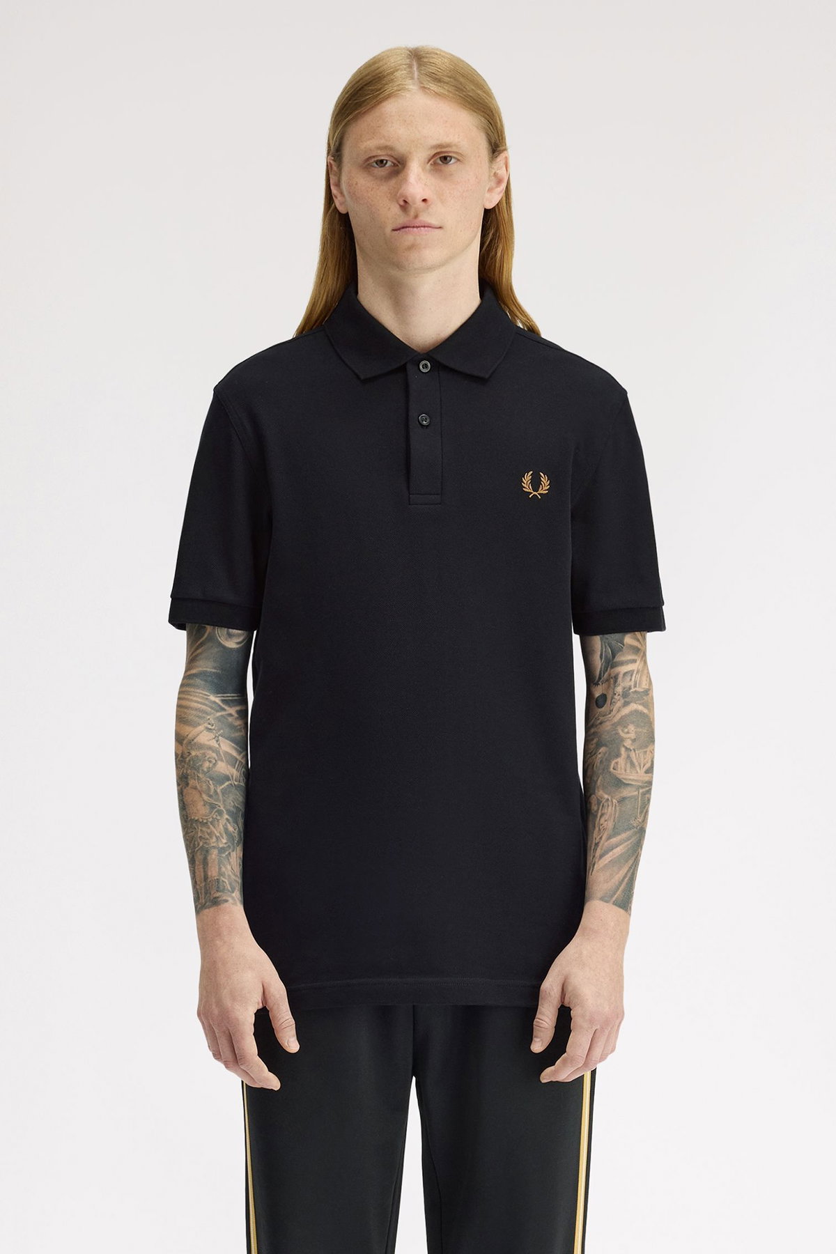 Fred Perry Erkek Polo Yaka T-shirt SIYAH