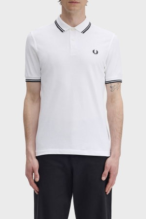 Fred Perry Erkek Polo Yaka T-shirt Beyaz