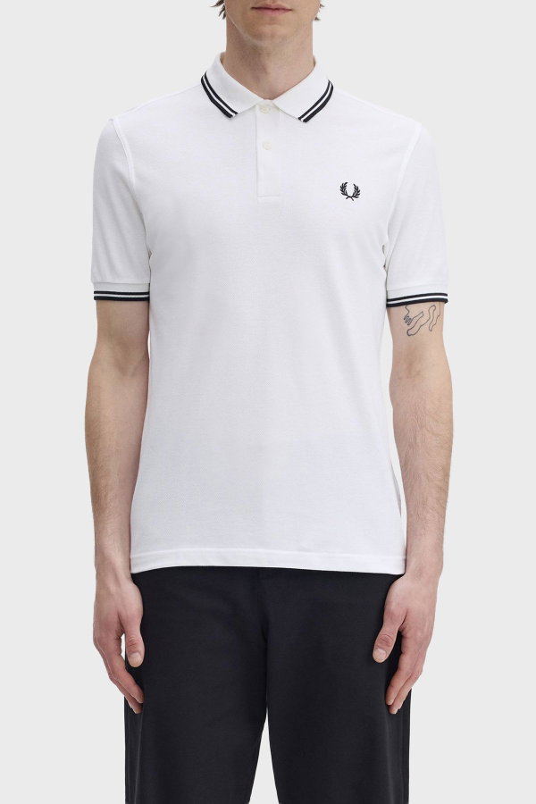 Fred Perry Erkek Polo Yaka T-shirt Beyaz