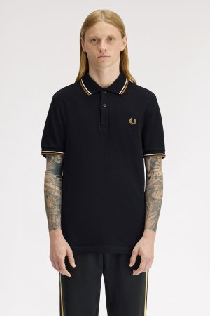 Fred Perry Erkek Polo Yaka T-shirt SIYAH