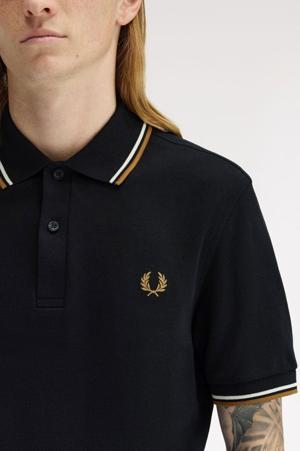 Fred Perry Erkek Polo Yaka T-shirt SIYAH