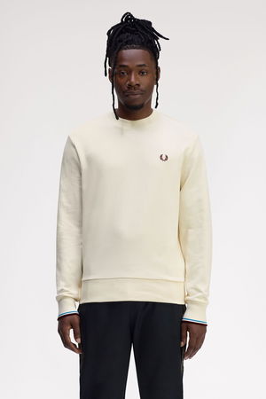 Fred Perry Erkek Sweatshirt EKRU Fred Perry Erkek Sweatshirt EKRU