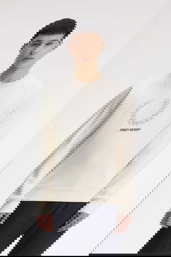 Fred Perry Erkek Sweatshirt EKRU