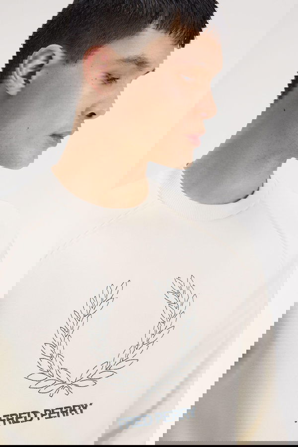 Fred Perry Erkek Sweatshirt EKRU