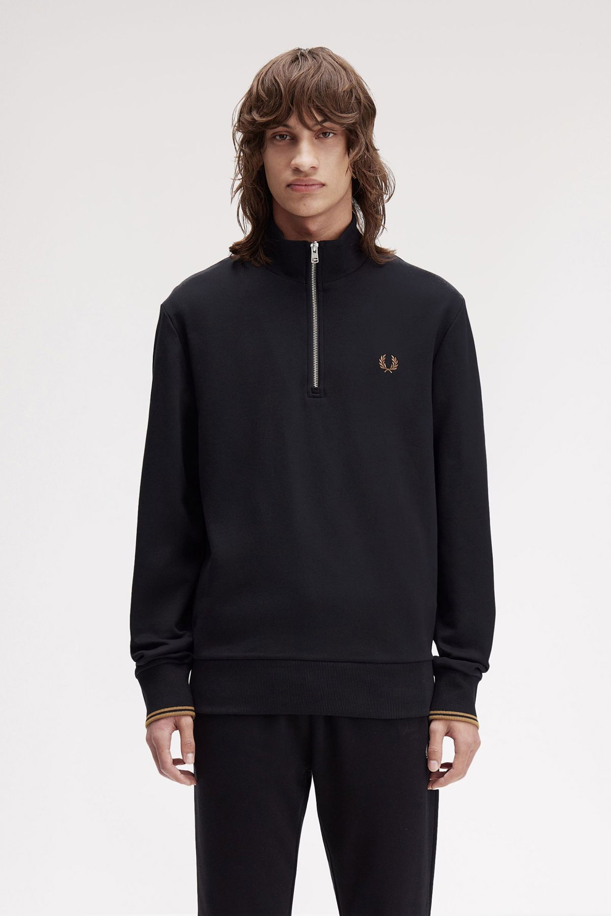 Fred Perry Erkek Sweatshirt SIYAH