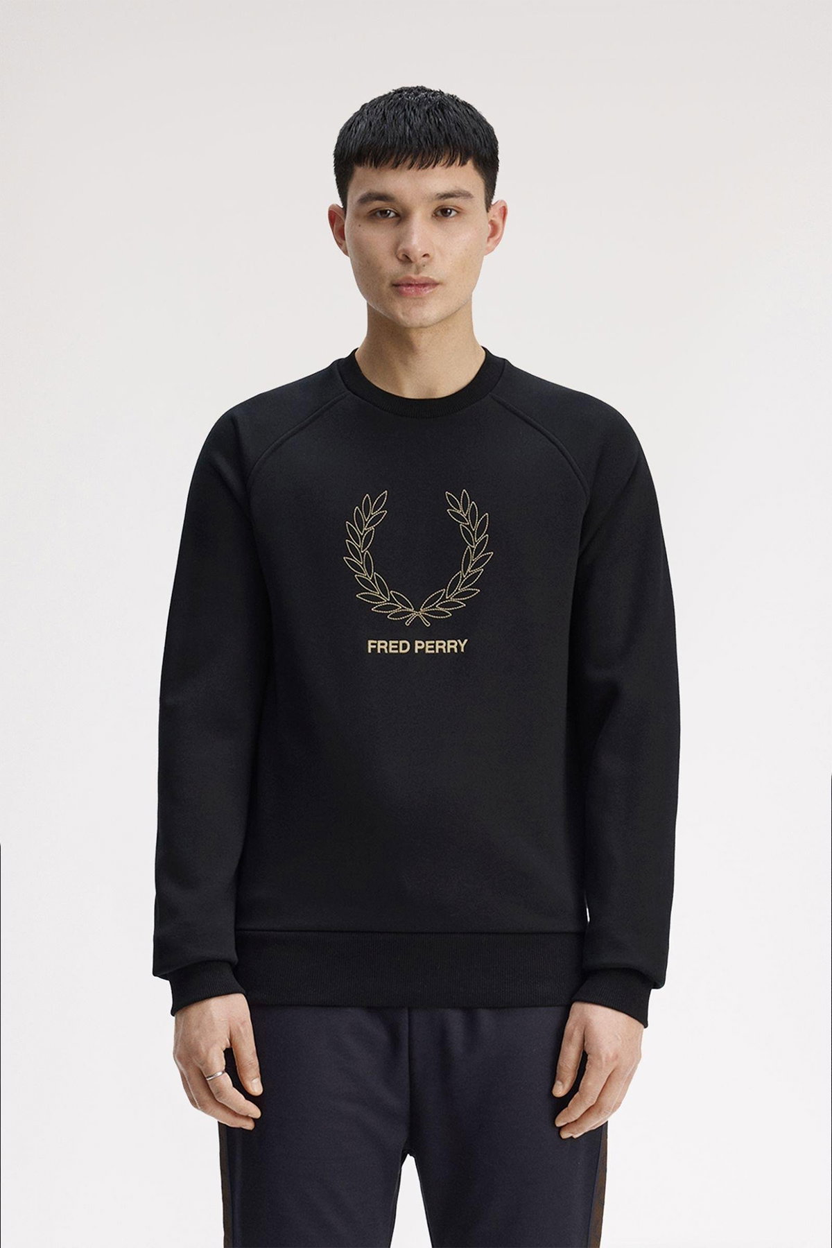 Fred Perry Erkek Sweatshirt SIYAH