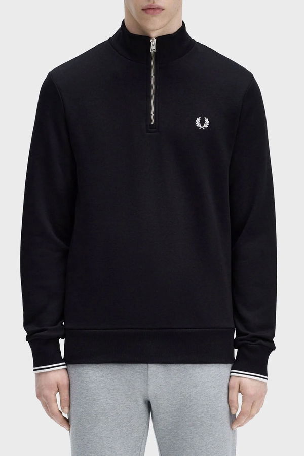 Fred Perry Erkek Sweatshirt SIYAH BEYA