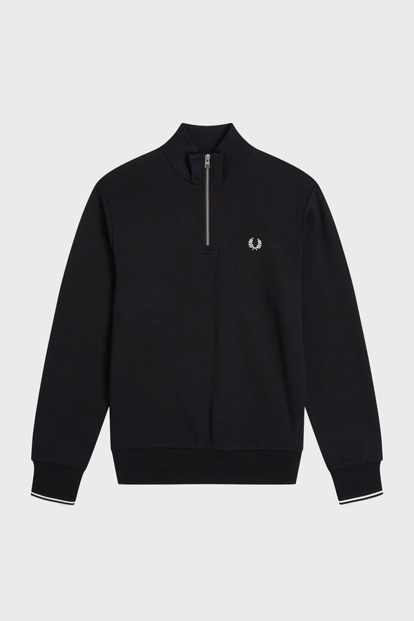 Fred Perry Erkek Sweatshirt SIYAH BEYA