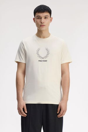 Fred Perry Erkek T-shirt EKRU