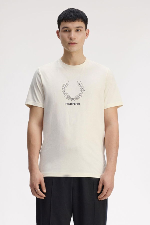 Fred Perry Erkek T-shirt EKRU