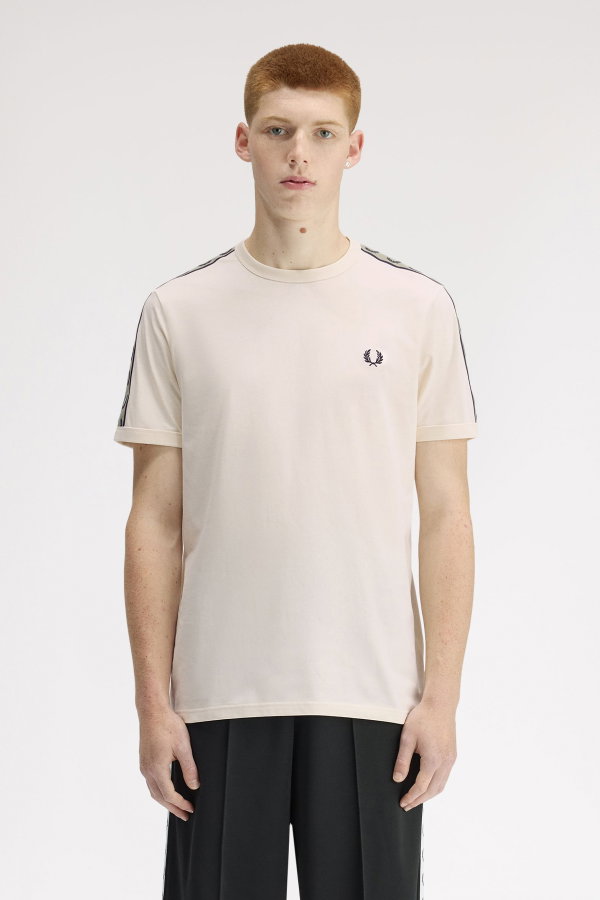 Fred Perry Erkek Bisiklet Yaka T-shirt KREM