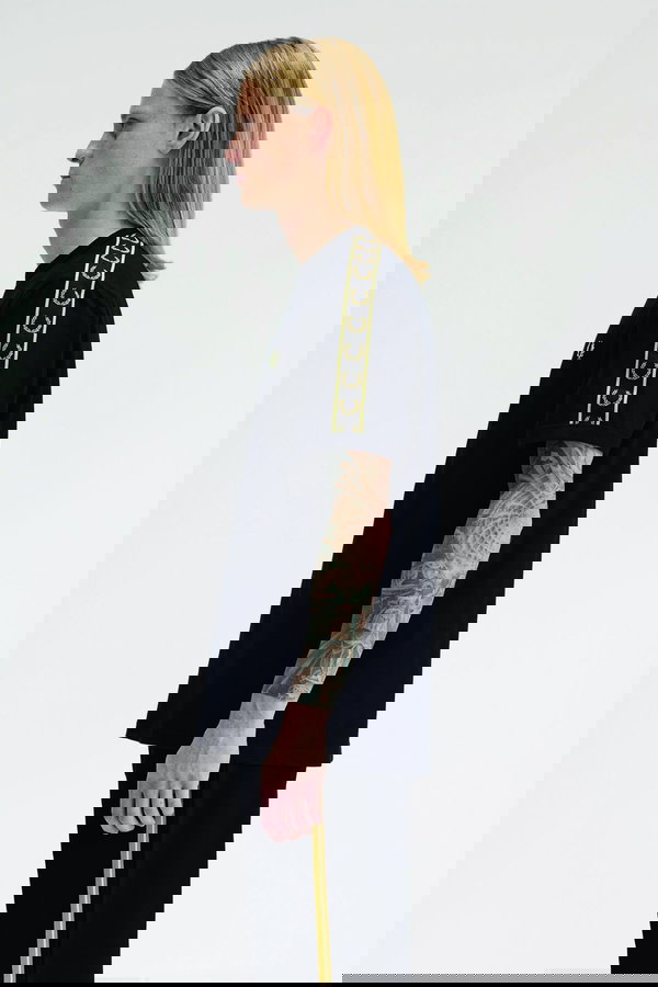 Fred Perry Erkek T-shirt SIYAH-GOLD