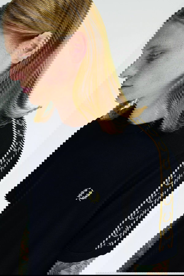 Fred Perry Erkek T-shirt SIYAH-GOLD