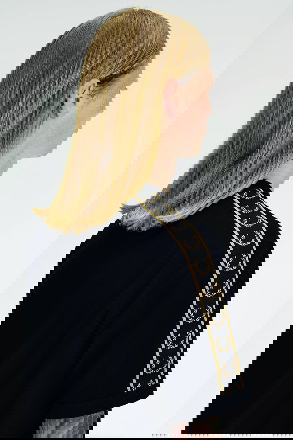 Fred Perry Erkek T-shirt SIYAH-GOLD