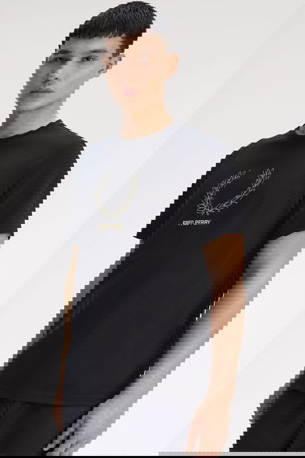 Fred Perry Erkek T-shirt SIYAH