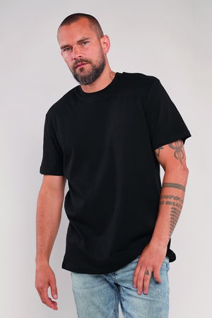 Gabria Bisiklet Yaka Erkek T-shirt SİYAH Gabria Bisiklet Yaka Erkek T-shirt SİYAH