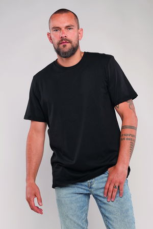 Gabria Bisiklet Yaka Erkek T-shirt SİYAH Gabria Bisiklet Yaka Erkek T-shirt SİYAH