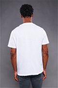Gabria Bisiklet Yaka T-shirt Beyaz