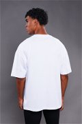 Gabria Duble Kol Oversize T-shirt Beyaz