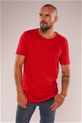 Gabria Eteği Oval T-shirt Kırmızı