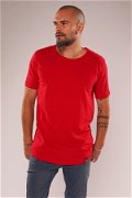 Gabria Eteği Oval T-shirt Kırmızı