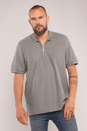 Gabria Fermuarlı Polo Yaka T-shirt A.HAKİ Gabria Fermuarlı Polo Yaka T-shirt A.HAKİ