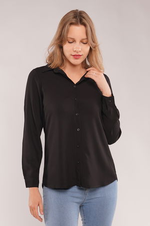 Gabria Kadın Viskon Gömlek SIYAH Gabria Kadın Viskon Gömlek SIYAH