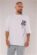 Gabria San Francisso Baskılı T-shirt Beyaz