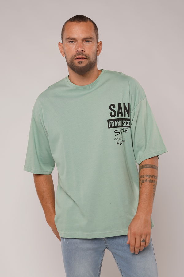 Gabria San Francisso Baskılı T-shirt MINT