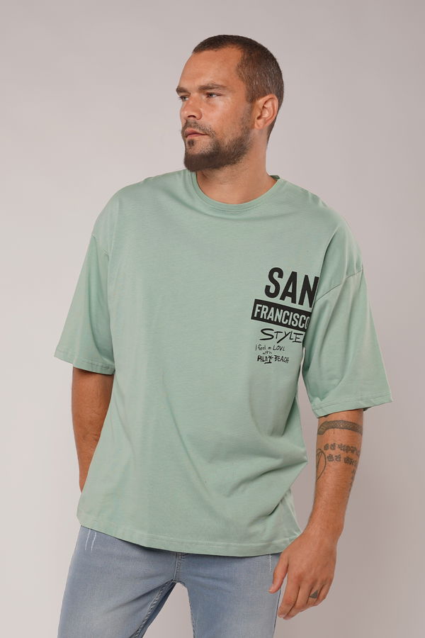 Gabria San Francisso Baskılı T-shirt MINT