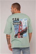 Gabria San Francisso Baskılı T-shirt MINT