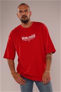 Gabria Worldwide Baskılı T-shirt Kırmızı