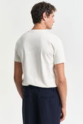 Gant Bisiklet Yaka Erkek T-shirt EKRU