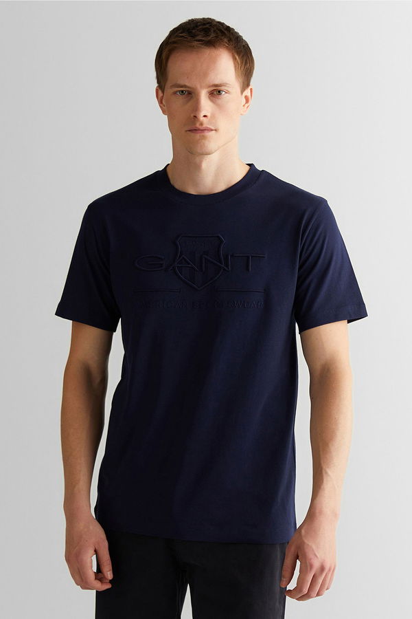 Gant Bisiklet Yaka Erkek T-shirt LACIVERT Gant Bisiklet Yaka Erkek T-shirt LACIVERT