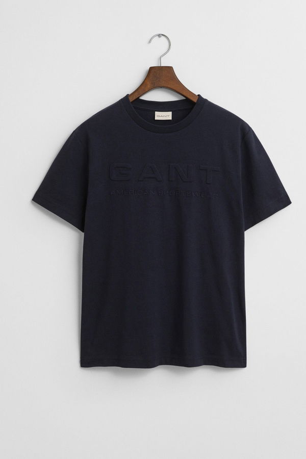 Gant Bisiklet Yaka Erkek T-shirt LACIVERT Gant Bisiklet Yaka Erkek T-shirt LACIVERT