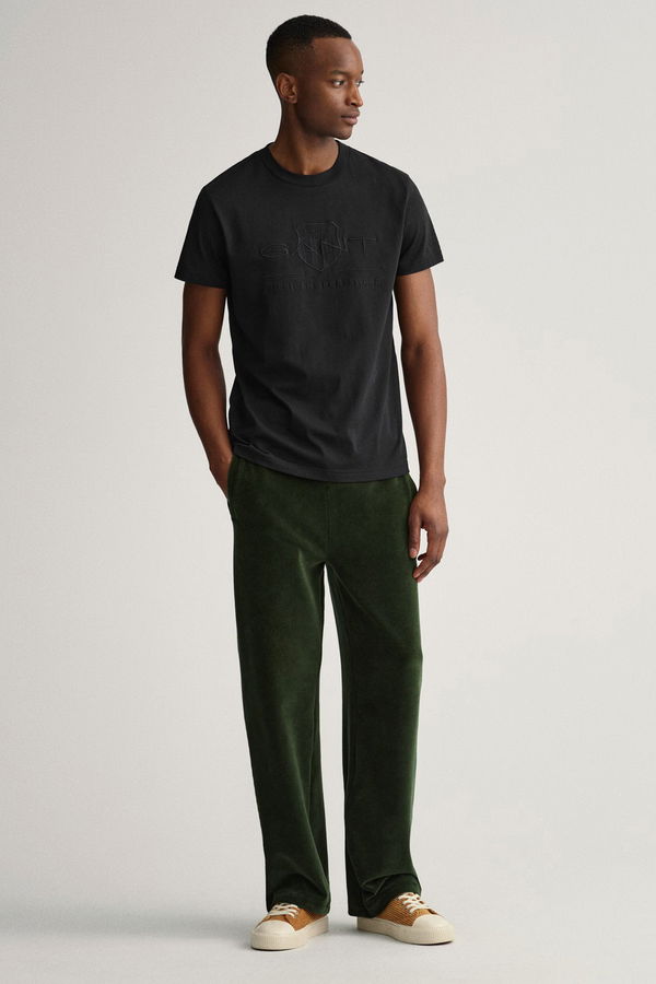 Gant Bisiklet Yaka Erkek T-shirt SIYAH