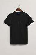 Gant Bisiklet Yaka Erkek T-shirt SIYAH